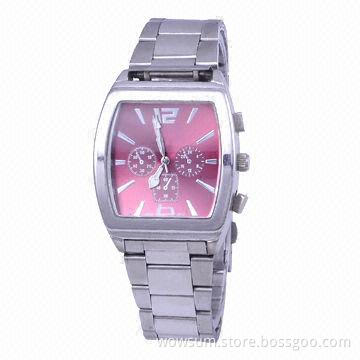 Colorful Watches, Made of Eco-friendly Metal, 30m Water-resistant